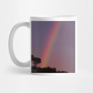 Rainbow Against Purple Sky Mug